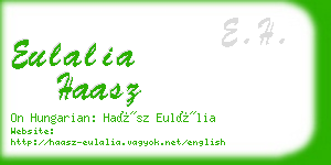 eulalia haasz business card